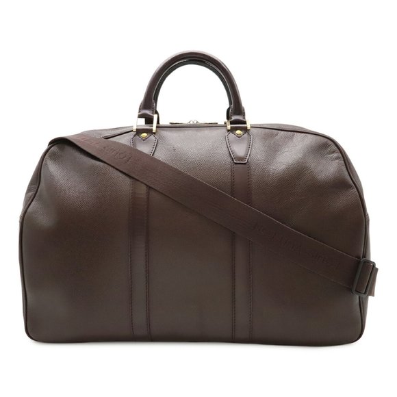 LOUIS VUITTON Taiga Kendall PM Boston Bag Travel Leather Acajou M30126